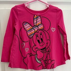 Disney Jumping Beans Girls 3T Minnie Mouse Top, Like new!